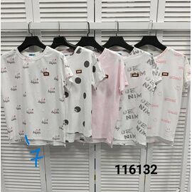 футболка жіноча 116132-7 white р.46-50 "LOOK" недорого оптом від прямого постачальника