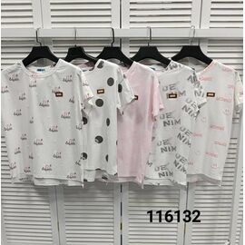 футболка жіноча 116132-2 pink р.46-50 "LOOK" недорого оптом від прямого постачальника