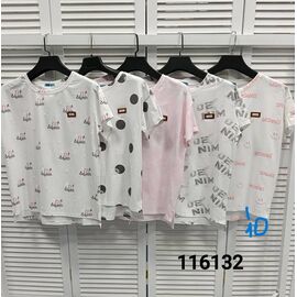 футболка жіноча 116132-10 white р.46-50 "LOOK" недорого оптом від прямого постачальника
