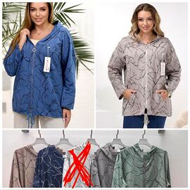 Куртка жіноча 1006 blue р.L-3XL "Lola" недорого оптом від прямого постачальника