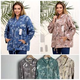 Куртка жіноча 1007 blue р.L-3XL "Lola" недорого оптом від прямого постачальника