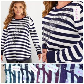 Туніка жіноча LL480 mix р.58-60 "Lola" недорого оптом від прямого постачальника