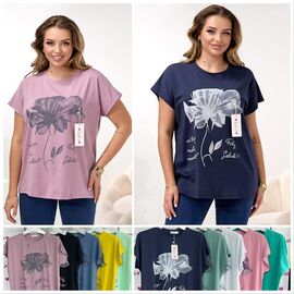 футболка жіноча LL502 mix р.50-52 "Lola" недорого оптом від прямого постачальника