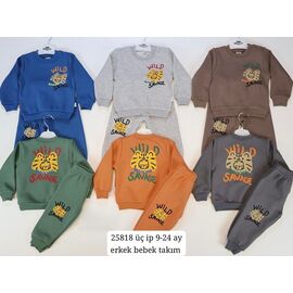 Фотография Костюм детский спортивный тёплый на мальчика 25818 green р.0.9-2 "BURATINO" недорого оптом от прямого поставщика