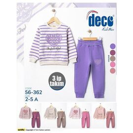 Фотография Костюм детский спортивный на девочку 56-362 powder р.2-5 "BURATINO" недорого оптом от прямого поставщика