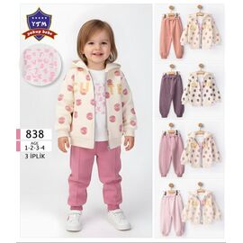 Фотография Костюм детский спортивный тёплый на девочку 838 peach р.1-4 "BURATINO" недорого оптом от прямого поставщика