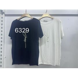 футболка жіноча 6329 black р.42-50 "P.HEY" недорого оптом від прямого постачальника