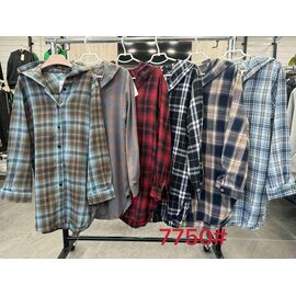 Сорочка жіноча 7750-2 l.blue-brown р.3XL-6XL "P.HEY" недорого оптом від прямого постачальника