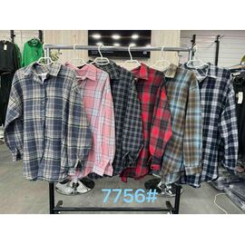 Сорочка жіноча 7756-1 l.blue р.3XL-6XL "P.HEY" недорого оптом від прямого постачальника