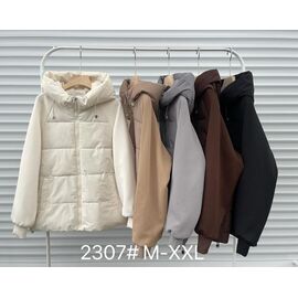 Куртка жіноча демісезонна 2307 black р.M-2XL "Yafeier" недорого оптом від прямого постачальника