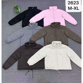 Куртка жіноча демісезонна 2623 l.brown р.M-XL "Yafeier" недорого оптом від прямого постачальника