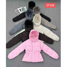 Куртка жіноча демісезонна 2712 brown р.M-XL "Yafeier" недорого оптом від прямого постачальника