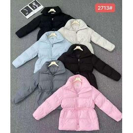 Куртка жіноча демісезонна 2713 l.blue р.M-XL "Yafeier" недорого оптом від прямого постачальника