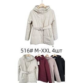 Куртка жіноча демісезонна 516 beige р.M-2XL "Yafeier" недорого оптом від прямого постачальника