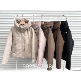 Куртка жіноча демісезонна 592 l.beige р.42-48 "Yafeier" недорого оптом від прямого постачальника