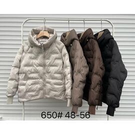 Куртка жіноча демісезонна 650 l.beige р.48-56 "Yafeier" недорого оптом від прямого постачальника