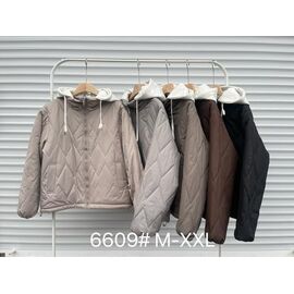 Куртка жіноча демісезонна 6609 grey р.M-2XL "Yafeier" недорого оптом від прямого постачальника