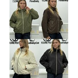 Куртка жіноча демісезонна 6627 beige р.S-2XL "Yafeier" недорого оптом від прямого постачальника