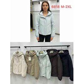 Куртка жіноча демісезонна 6818 khaki р.M-2XL "Yafeier" недорого оптом від прямого постачальника