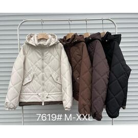 Куртка жіноча демісезонна 7619 l.beige р.M-2XL "Yafeier" недорого оптом від прямого постачальника