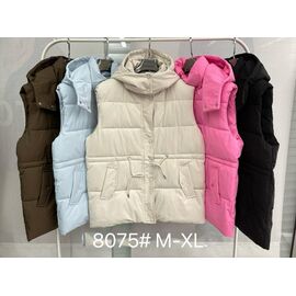 Жилетка жіноча 8075 l.blue р.M-XL "Yafeier" недорого оптом від прямого постачальника