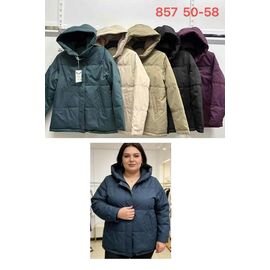 Куртка жіноча демісезонна 857 green р.50-58 "Yafeier" недорого оптом від прямого постачальника