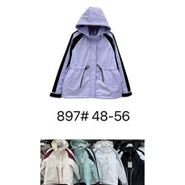 Куртка жіноча демісезонна 897 black р.48-56 "Yafeier" недорого оптом від прямого постачальника