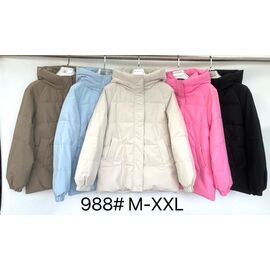 Куртка жіноча демісезонна 988 l.blue р.M-2XL "Yafeier" недорого оптом від прямого постачальника