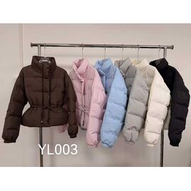 Куртка жіноча демісезонна YL003 l.blue р.M-2XL "Yafeier" недорого оптом від прямого постачальника