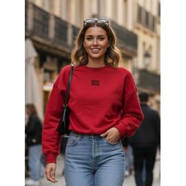 Светр жіночий 0054 red р.46-48 "Delviago" недорого оптом від прямого постачальника