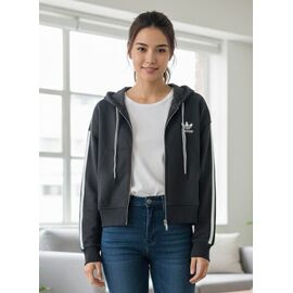 Кофта спортивна жіноча 051410-1 d.grey р.46-48 "Delviago" недорого оптом від прямого постачальника