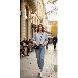 Светр жіночий 055-2 grey р.46-48 "Delviago" недорого оптом від прямого постачальника