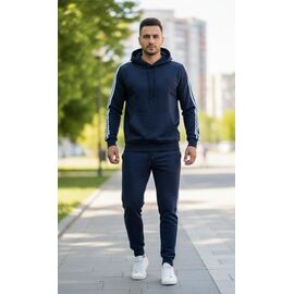 Фотография Костюм спортивный мужской DL645 navy р.46-54 "Delviago" недорого оптом от прямого поставщика