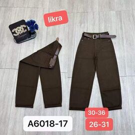 Жіночі штани A6018-17-1 brown р.26-31 "PRENSES" недорого оптом від прямого постачальника