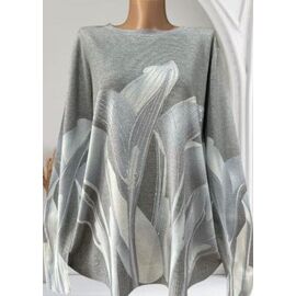 Светр жіночий 25210 grey р.48-54 "Elena&Vika" недорого оптом від прямого постачальника