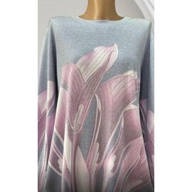 Светр жіночий 25210 grey-pink р.48-54 "Elena&Vika" недорого оптом від прямого постачальника