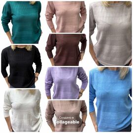 Светр жіночий 25521 l.beige р.46-50 "Elena&Vika" недорого оптом від прямого постачальника