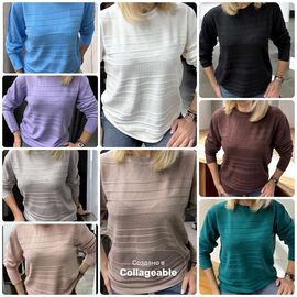 Светр жіночий 25522 l.blue р.46-50 "Elena&Vika" недорого оптом від прямого постачальника