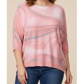 Светр жіночий 26125 pink р.50-58 "Elena&Vika" недорого оптом від прямого постачальника