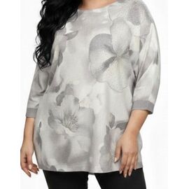 Светр жіночий 26126 grey р.52-56 "Elena&Vika" недорого оптом від прямого постачальника