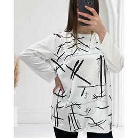 Светр жіночий 27077 white р.52-56 "Elena&Vika" недорого оптом від прямого постачальника