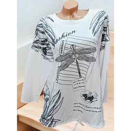 Светр жіночий 27080 white р.52-56 "Elena&Vika" недорого оптом від прямого постачальника