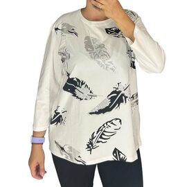 Светр жіночий 27082 white р.52-56 "Elena&Vika" недорого оптом від прямого постачальника