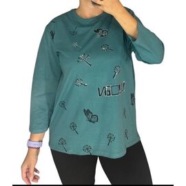 Светр жіночий 27086 green р.52-56 "Elena&Vika" недорого оптом від прямого постачальника