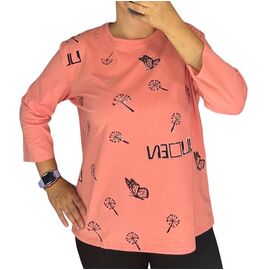 Светр жіночий 27086 peach р.52-56 "Elena&Vika" недорого оптом від прямого постачальника