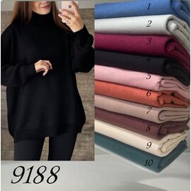 Светр жіночий 9188-4 black р.60-64 "Elena&Vika" недорого оптом від прямого постачальника