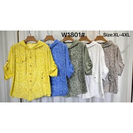 Сорочка жіноча 1801 khaki р.50-56 "Kaffir Lily" недорого оптом від прямого постачальника