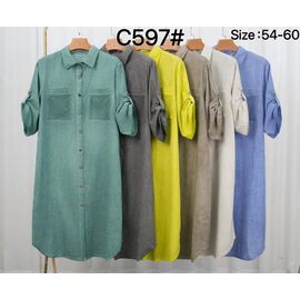 Сукня літня жіноча 597 l.grey р.54-60 "Kaffir Lily" недорого оптом від прямого постачальника