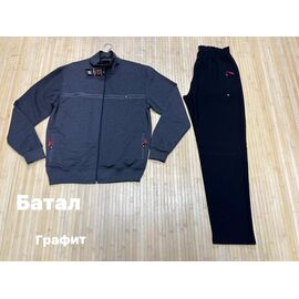 Фотография Костюм спортивный мужской NV1090 d.grey р.3XL-6XL "Navas" недорого оптом от прямого поставщика