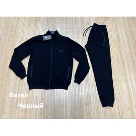 Фотография Костюм спортивный мужской NV1096 black р.3XL-6XL "Navas" недорого оптом от прямого поставщика